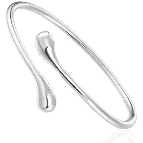 Vitaltyextracts Silver Plated Bracelet Shining Bangle Bracelets (Silver) Vitaltyextracts Silver Plated Bracelet Shining Bangle Bracelets (Silver)
