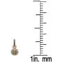 Dazzlingrock Collection 0.55 Carat (ctw) 10K Gold Round Cut Champagne & White Diamond Ladies Dangling Drop Earrings 1/2 ct