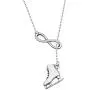 AKTAP Skating Gifts Figure Skating Y Necklace Skater Jewelry for Skate Coach Skate Lover Ice Skating Gift for Women Girls