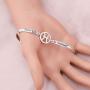 CENWA Constellation Bracelet Zodiac Jewelry 12 Zodiac Zircon Bracelet Enjoy Life Be Yourself Zircon Birthday Gift for Women Girls
