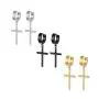 Dangle Cross Earrings for Men Punk Stainless Steel Hoop Earrings Piercing Jewelry… Dangle Cross Earrings for Men Punk Stainless Steel Hoop Earrings Piercing Jewelry…
