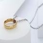 Winssi Engraved Gold Tone The Ring Pendant Necklace for Fans Cosplay Costume Jewelry