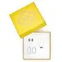 Kendra Scott Elisa Necklace, Ellie Earrings, & Elle Open Frame Crystal Earrings Gift Set in Silver-Plated Brass