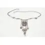 TFJ Women Ethnic Fashion Bling Jewelry Boot Bracelet Antique Silver Metal Chain Shoe Anklet Purple Star Charm