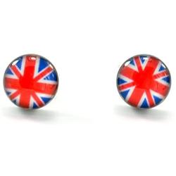 Stainless Steel National Flag Earrings Studs