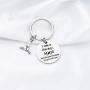 FUSTMW Hockey Mom Gifts Hockey Keychain I am a Hockey MOM Jewelry Hockey Mom Charm for Hockey Players Gifts