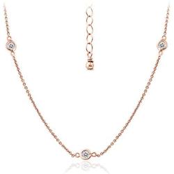 Michael Zweig 925 Sterling Silver Swarovski Zirconia Necklace