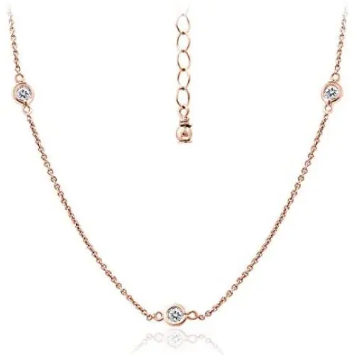 Michael Zweig 925 Sterling Silver Swarovski Zirconia Necklace Michael Zweig 925 Sterling Silver Swarovski Zirconia Necklace