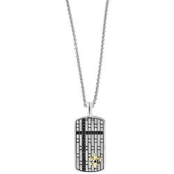 Effy 925 Sterling Silver & 18K Yellow Gold Black Sapphire Pendant, 0.7 TCW IPMIM530S5