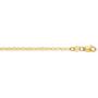 10k Yellow Gold 1.75mm Sparkle Cut Mariner Link Chain Bracelet With Lobster Clasp 7 Inch Jewelry Gifts for Women