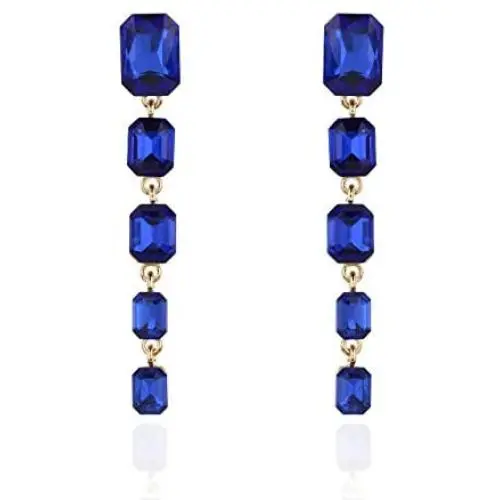 SP SOPHIA COLLECTION Womens 5 Tiered Rectangle Dangle Drop Rhinestone Post Earrings SP SOPHIA COLLECTION Womens 5 Tiered Rectangle Dangle Drop Rhinestone Post Earrings