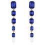 SP SOPHIA COLLECTION Womens 5 Tiered Rectangle Dangle Drop Rhinestone Post Earrings