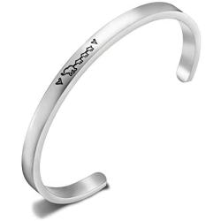 KUIYAI Mama Elephant Cuff Mommy Baby Bangle Cute Elephant Mother Gift for Family