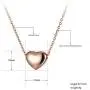 lokaerlry Stainless Steel Love 3D Solid Floating Heart Pendant Necklaces Jewelry Rose Gold Link Chain Wedding Necklace for Women lokaerlry Stainless Steel Love 3D Solid Floating Heart Pendant Necklaces Jewelry Rose Gold Link Chain Wedding Necklace for Women