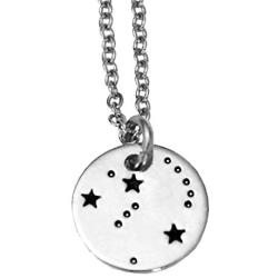 NOUMANDA Fashion Orion Constellation Necklace Engraved Star Round Pendant Horoscope Astrology Jewelry