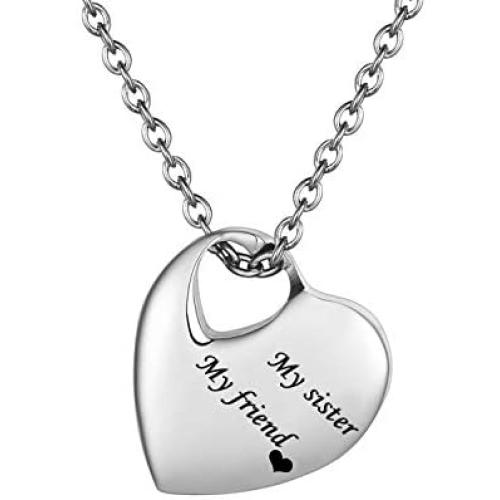 Hold My Heart Pendant Cremation Urn Jewelry Necklace Ashes Keepsake Memorial（Always in my heart)