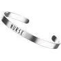 Nurse Bracelet - RN Gifts - Stainless Steel Bangle for Women – Silver cuff with stethoscope - inspirational mantra daily reminder – Christmas Birthday or Graduation gift Nurse Bracelet - RN Gifts - Stainless Steel Bangle for Women – Silver cuff with stethoscope - inspirational mantra daily reminder – Christmas Birthday or Graduation gift