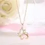 Aimber brass Dainty Elephant Necklace Initial Elephant Charms Necklace Jewelry for Women and Girls Aimber brass Dainty Elephant Necklace Initial Elephant Charms Necklace Jewelry for Women and Girls