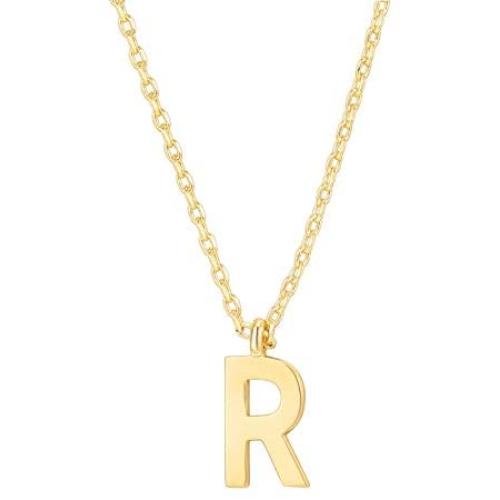 PAVOI 14K Gold Plated Initial Necklace | Letter Necklaces for Women