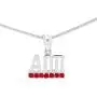 Violet Victoria & Fan Star Jewelry Sorority Pendant Necklace