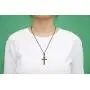 Natural Walnut Wood Cross Pendant Necklace for Men Women Children Kids Boy Girl Wooden Car Rearview Mirror Pendant