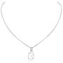SILVERCUTE 925 Sterling Silver 26 Letters Pendant Cute Choker Chain with Monogram Charm Tiny Initial Necklace for Women Girls, Polished or CZ Style, with Gift Box