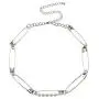 N/Q Retro Multilayer Faux Pearl Beads Paperclip Chunky Cuban Chain Pendant Necklace for Women Girls Layered Vintage Love Heart Safety Pin Choker Collar Necklace Party Birthday Jewelry Gift