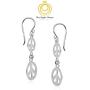 Big Apple Hoops - Mothers Day Jewelry Lightweight Double Peace Sign Drop Dangle Earrings Made from Real Solid 925 Sterling Silver in 3 Color Rose, Silver or Gold with Protective Electrocoated Finish for Anti-Tarnish