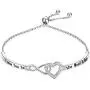 925 Sterling Silver Heart Infinity Bracelet for Women Engraved''I Love You To The Moon And Back'' Adjustable Bracelets for Daughter girlfriend Wife Valentines Day Gifts 925 Sterling Silver Heart Infinity Bracelet for Women Engraved''I Love You To The Moon And Back'' Adjustable Bracelets for Daughter girlfriend Wife Valentines Day Gifts