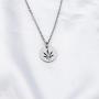 FUSTMW Marijuana Leaf Necklace Pot Leaf Pendant Marijuana Leaf Jewelry for Men Women