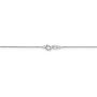 Solid 14k White Gold 0.50mm Box Chain Necklace