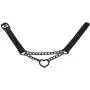 FM FM42 PU Simulated Leather Black-Tone/Silver-Tone Gothic Punk Heart Ring Cuban Curb Link Chain Adjustable Neckband Collar Choker (16 Colors) FM FM42 PU Simulated Leather Black-Tone/Silver-Tone Gothic Punk Heart Ring Cuban Curb Link Chain Adjustable Neckband Collar Choker (16 Colors)