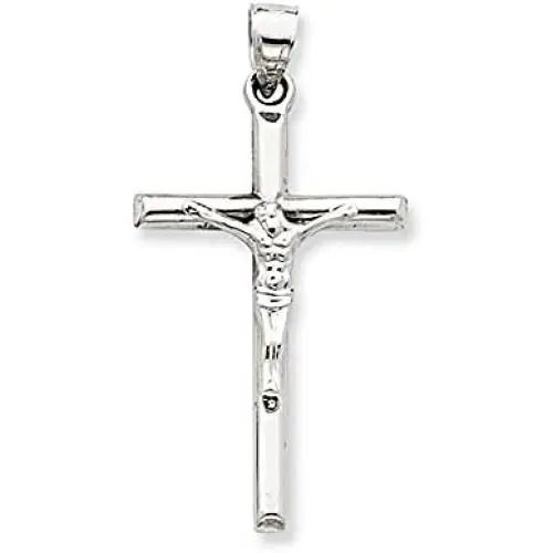 LooptyHoops 14k Gold Crucifix Cross Pendant Charm