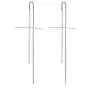 Christian Cross Earrings Drop Dangle Threader Earring Simple Minimalist for Women Girls Christian Cross Earrings Drop Dangle Threader Earring Simple Minimalist for Women Girls