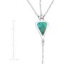 Silpada Double-Y Reversible Lariat Necklace with Compressed Turquoise in Sterling Silver