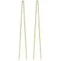 KoolJewelry 14k Yellow Gold Bar Threader Earrings Minimalist Jewelry for Women KoolJewelry 14k Yellow Gold Bar Threader Earrings Minimalist Jewelry for Women