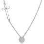 925 Sterling Silver Cross Necklace for Women CZ Dot Necklace for Girls Cross Jewelry for Christmas, Birthday or Anniversary by AmorAime