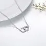 Nature Diamond 1 Stone Circle Necklace for Women Sterling Silver, Anniversary Jewelry for Wife/Girlfriend, Love Gifts for Her (0.03ct) 16''-18'' Nature Diamond 1 Stone Circle Necklace for Women Sterling Silver, Anniversary Jewelry for Wife/Girlfriend, Love Gifts for Her (0.03ct) 16''-18''