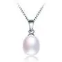 Freshwater Cultured Genuine Pearls Jewelry Set with Necklace & Long Water Drop Earrings by DIAMOVI - 925 Sterling Silver Plated -Stunning Wedding Bridal Jewelry-Luxury Style- (White) Freshwater Cultured Genuine Pearls Jewelry Set with Necklace & Long Water Drop Earrings by DIAMOVI - 925 Sterling Silver Plated -Stunning Wedding Bridal Jewelry-Luxury Style- (White)