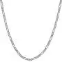 Lifetime Jewelry 2.5mm Figaro Chain Necklace 24k Real Gold Plated Women and Men Lifetime Jewelry 2.5mm Figaro Chain Necklace 24k Real Gold Plated Women and Men