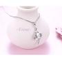 925 Sterling Silver Always My Sister/Nana/Teacher Forever My Friend Double Love Heart Necklace, 18 inches chain