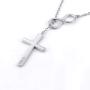 925 Sterling Silver Faith Hope Love Cross Pendant Necklace Cubic Zirconia for Women Teen Girls Christian Birthday Christmas Jewelry Gift