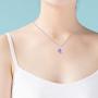 Mythical Purple Crystal Unicorn Pendant Necklace Never Rust 925 Sterling Silver Natural and Hypoallergenic Chain For Women, Girls & Kids with Free Breathtaking Gift Box for a Special Moment of Love