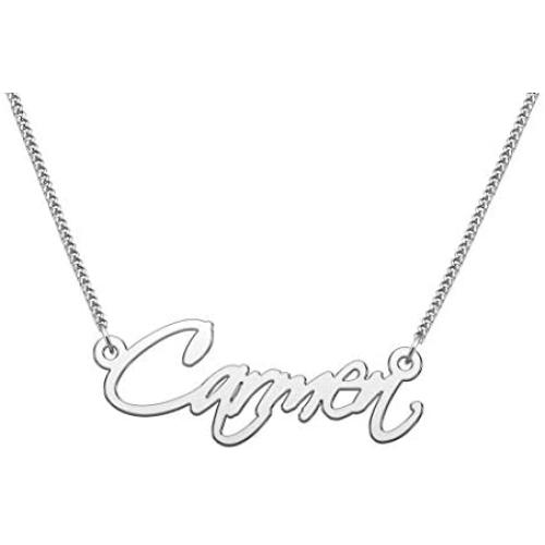 YSAHan Custom Name Necklace Personalized Initial Nameplate Jewelry Birthday for Women Girls