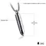 Cross Bullet Pendant Stainless Steel Necklace for Men Lords Prayer Necklace Lords Bible Cross Prayer Cremation Ashes Urn Necklace Cross Bullet Pendant Stainless Steel Necklace for Men Lords Prayer Necklace Lords Bible Cross Prayer Cremation Ashes Urn Necklace