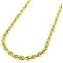 10K Gold 2MM 3MM 4MM Diamond Cut Rope Chain Necklace for Men and Women- Braided Twist Chain Necklace, 10K Gold Necklace, 10 Karat Gold Chain, Sizes 16-30