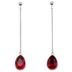 Faship Gorgeous Teardrop Rhinestone Crystal Dangling Earrings