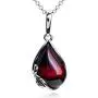 Cherry Amber Sterling Silver Pendant Necklace Chain 46 cm 18 inches Cherry Amber Sterling Silver Pendant Necklace Chain 46 cm 18 inches