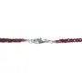 Shop LC 925 Sterling Silver Rhodium Plated Round Rhodolite Garnet Beads Necklace Jewelry Birthday Gifts for Women Size 18'' Ct 36.1