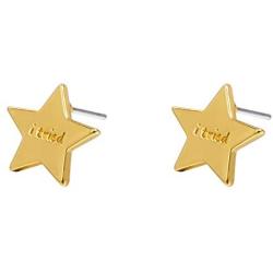 I tried Gold Star Stud Funny Meme Earrings Tarnish Resistant Earrings Funny Enamel Pin Star Enamel Pin